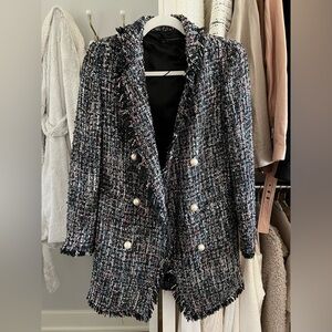 Like new Zara sequin tweed blazer size XS